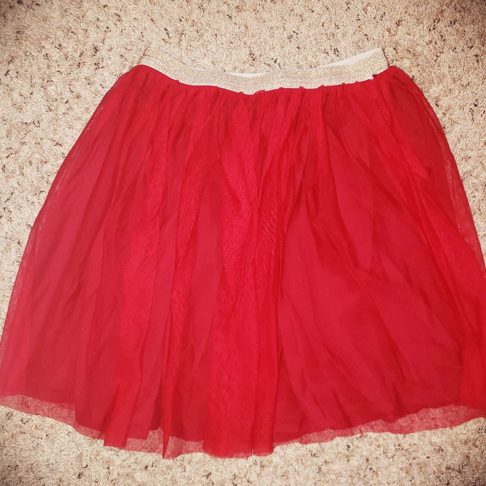 Girls Gymboree Red Skirt
